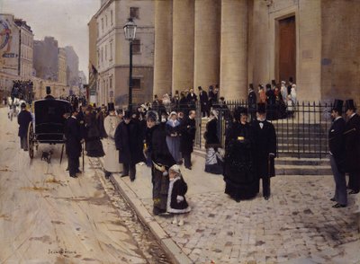 The Church of Saint-Philippe-du-Roule, Paris by Jean Beraud